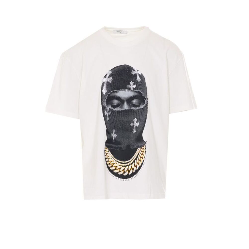Ih Nom Uh Nit Men Mask Crosses Print T-Shirt